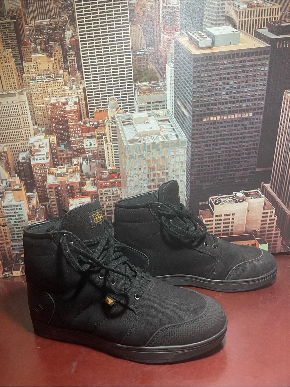 Cortech The Freshman Motorcycle Riding High Top Shoes Sneakers Men's 10  Black